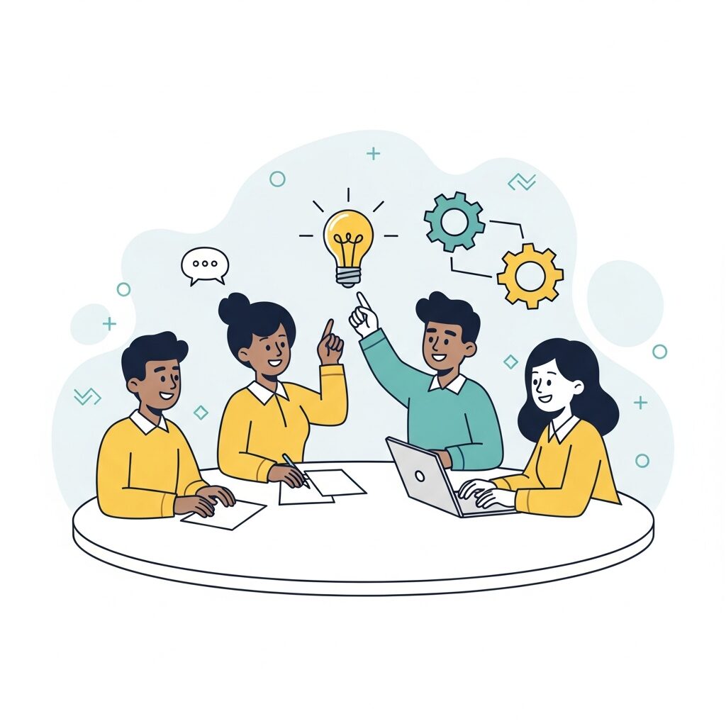 短期成果を求める経営層と現場担当者の時間軸ギャップ のイメージ