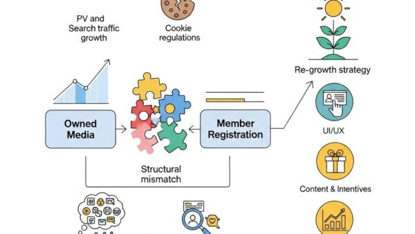オウンドメディアで会員登録が増えない本当の理由とは？2025年に勝つための構造的課題と再成長戦略