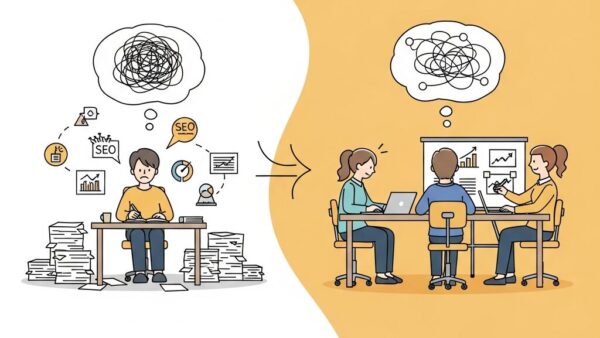 オウンドメディア運営の属人化を解消する完全ロードマップ｜ひとり担当から組織で成果を出す方法