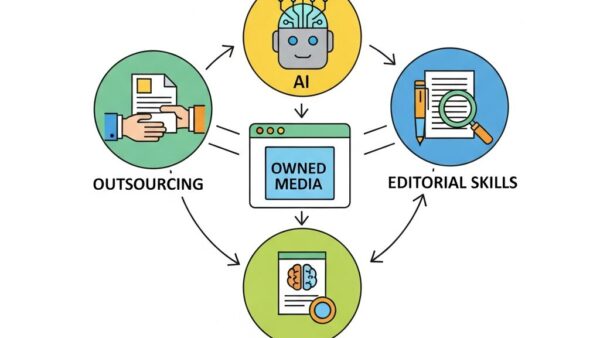 社内ライター不在でも成功するオウンドメディア運営戦略｜外注・AI・編集力で専門コンテンツを量産する方法